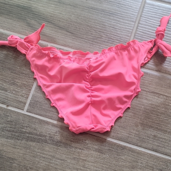 Pink Ruffled Bikini Bottom - Picture 3 of 8